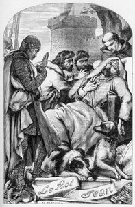 Das Leben und der Tod von König Johann - Illustration in „Werke komplett von William Shakespeare“ 1866 - Die Illustrationen und die allgemeine Form dieser Ausgabe sind von Cassell