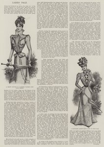 Damen-Seite (Lithografie) von English School