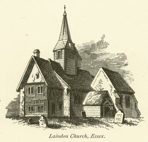 Laindon Kirche, Essex (Gravur) von English School