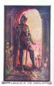 Lancelot in der Kapelle, Illustration aus 
