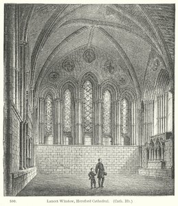 Lanzettfenster, Hereford-Kathedrale von English School