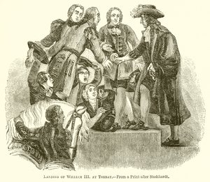 Landung von Wilhelm III. in Torbay von English School