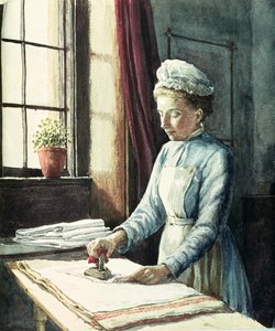 Wäscherin, ca. 1880 von English School