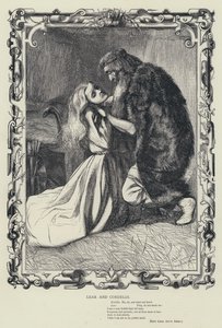 Lear und Cordelia, König Lear, Akt IV, Szene 7 (Gravur)
