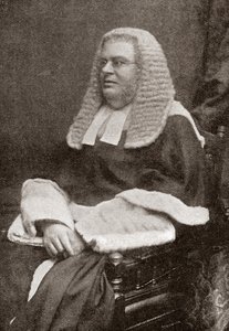 Lewis William Cave 1832-1897. Britischer Richter. Aus The Strand Magazine, veröffentlicht 1896 von English School
