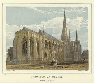Lichfield Kathedrale, Nordostansicht von English School