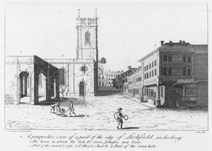 Lichfield, der Geburtsort von Dr. Johnson von English School