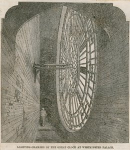 Beleuchtungskammern der großen Uhr im Westminster Palace