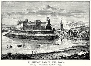 Linlithgow Palace und Stadt von English School