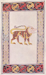 Löwe von St. Markus, Faksimile einer Illumination aus dem Buch von Durrow, aus dem Buch The Church of England: A History for the People, veröffentlicht ca. 1910