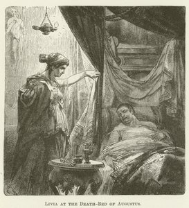 Livia am Sterbebett von Augustus von English School
