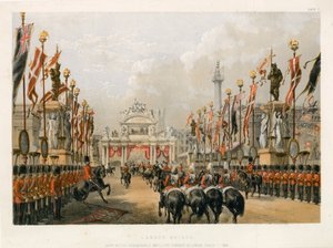 London Bridge, gehalten von der Honourable Artillery Company of London, 7. März 1863 von English School