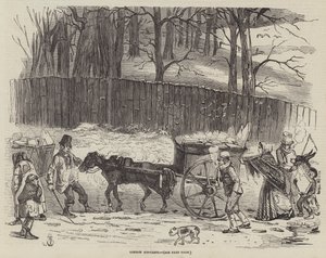 Eiswagen in London (Stich) von English School