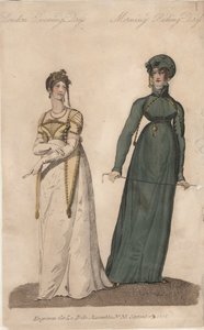 Londoner Abendkleid und Morgenreitkleid