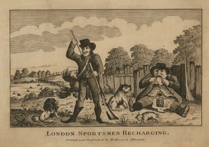 Londoner Sportsmänner beim Nachladen von English School