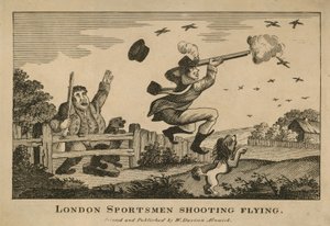 Londoner Sportsmänner beim Taubenschießen von English School
