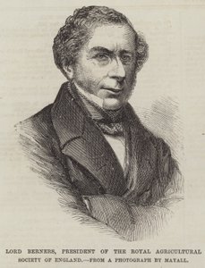 Lord Berners, Präsident der Royal Agricultural Society of England (Gravur) von English School