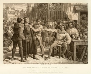 Lord Saye und Sele vor Jack Cade gebracht von English School