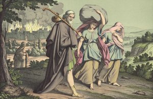 Lot flieht aus Sodom