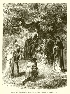 Ludwig IX. spricht Recht im Wald von Vincennes