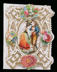 Liebe, Unschuld, Valentinskarte, ca. 1870