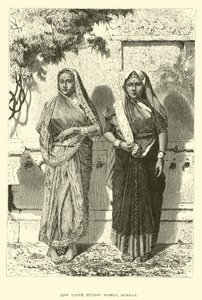 Niedrige Kaste Hindoo Frauen, Bombay
