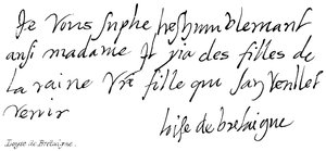 Loyse de Bretaigne von English School