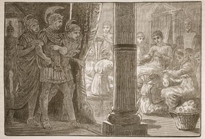 Lucretia unter ihren Mägden