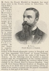 M Pavie, französischer Minister in Bangkok (Gravur) von English School