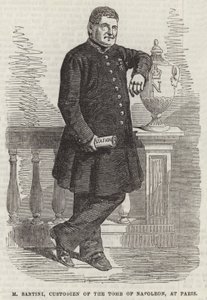 M Santini, Wächter des Grabes von Napoleon, in Paris (Stich) von English School