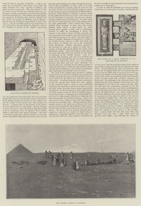 M de Morgans Entdeckungen in Dahshur (Stich) von English School