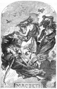 Macbeth - Illustration in „Gesammelte Werke von William Shakespeare“ 1866 - Die Illustrationen und die allgemeine Form dieser Ausgabe sind von Cassell