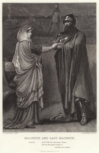 Macbeth und Lady Macbeth, Macbeth, Akt I, Szene V von English School