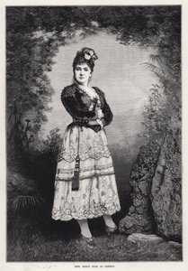 Madame Marie Roze als Carmen (Gravur) von English School