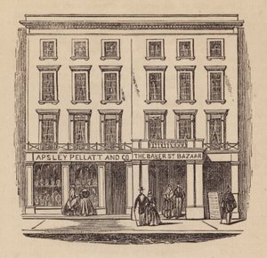 Madame Tussaud und die Ausstellung ihres Sohnes (Stich) von English School