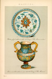 Majolika (Farblithografie) von English School