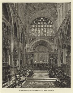 Manchester Kathedrale, der Chor von English School