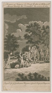 Art der Beerdigung der Leichen am Holy-well Mount von English School