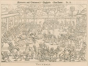 Sitten und Gebräuche der Engländer; Vauxhall-Gärten, London