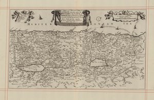 Karte von Kanaan oder dem Heiligen Land von English School