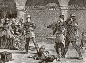 Marcel und der Dauphin von Frankreich, Illustration aus Cassells Illustrierter Geschichte Englands