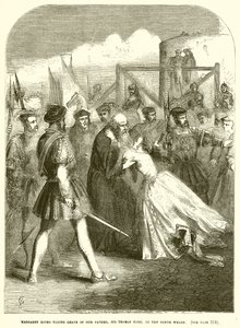 Margaret Roper verabschiedet sich von ihrem Vater, Sir Thomas More, am Tower Wharf von English School