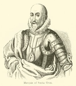 Marquis von Santa Cruz (Gravur) von English School