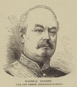 Marschall Bazaine, der neue französische Oberbefehlshaber (Stich) von English School