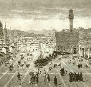 Märtyrertod von Savonarola von English School