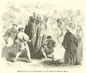 Märtyrertod eines Protestanten zur Zeit von Königin Maria