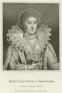 Mary, Gräfin von Pembroke (Gravur) von English School