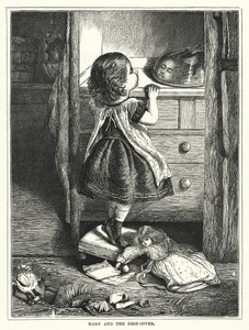 Mary und die Abdeckhaube (Gravur) von English School