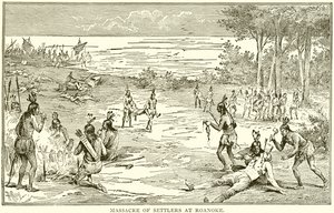Massaker an Siedlern in Roanoke