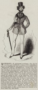 Ehe, ein Berufsmann (Gravur) von English School